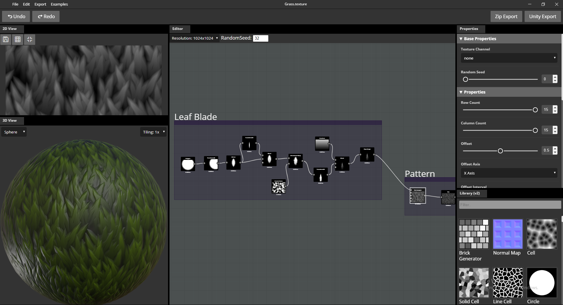 The TextureLab editor
